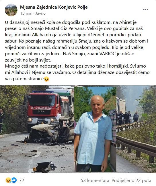 Objava MZ Konjević Polje - Avaz