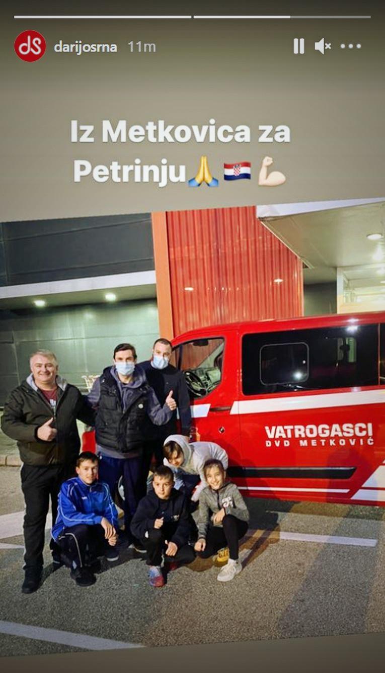 Legendarni kapiten "Vatrenih" sa vatrogascima krenuo u Petrinju