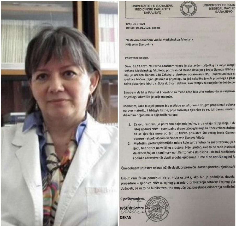 Traži se razrješenje dekanese Čavaljuge, ona insistira na glasanju i poštivanju epidemioloških mjera