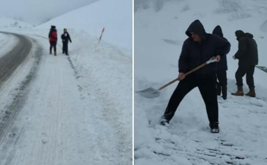 Danima traje borba sa sniježnim nanosima u Trnovu