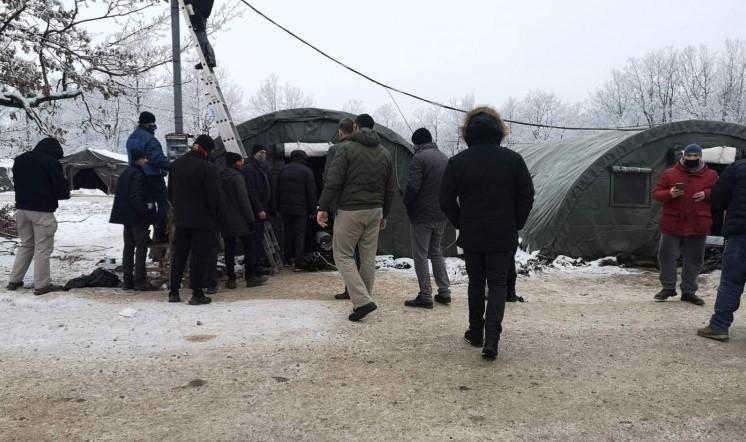 Sattler, Cikotić and international representatives visit Lipa camp near Bihać