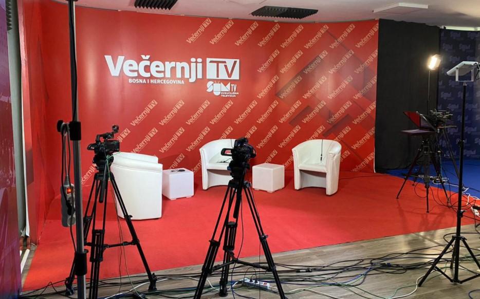 Studio nove televizije Večernji BiH TV - Avaz