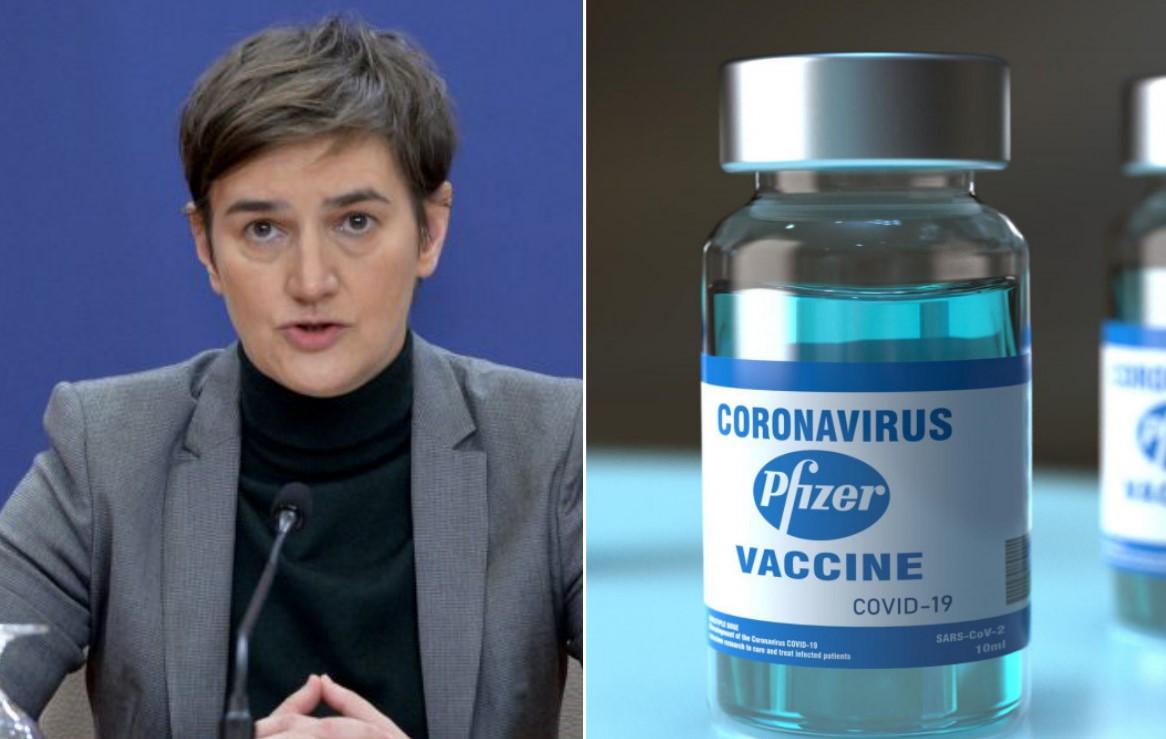 Premijerka Brnabić potvrdila: Stiže još 46.800 Pfizerovih vakcina