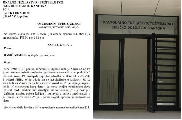 Optužnica zbog namjernog širenja korone: Kašljala i pljuvala u medicinske sestre govoreći „treba ih sve zaraziti“