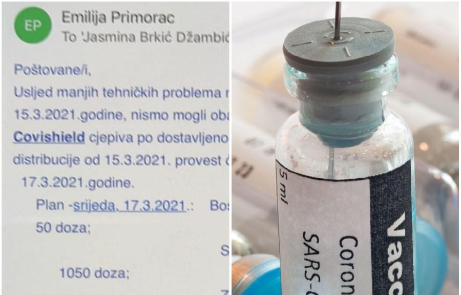 Zbog kvara na hladnjači pomjerena isporuka vakcina za cijepljenje zdravstvenih radnika u FBiH