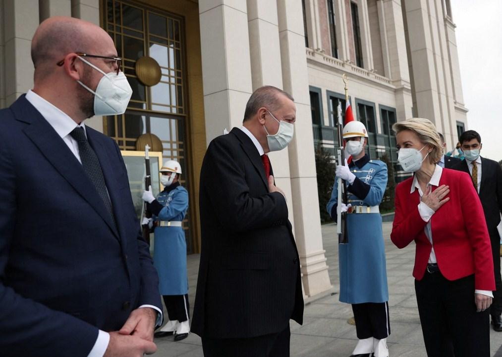 Mišel i Fon der Lejen s Erdoanom - Avaz