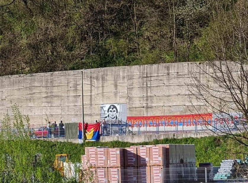 Ponovo provokacija u Foči: Novi mural posvećen Miloradu Pelemišu