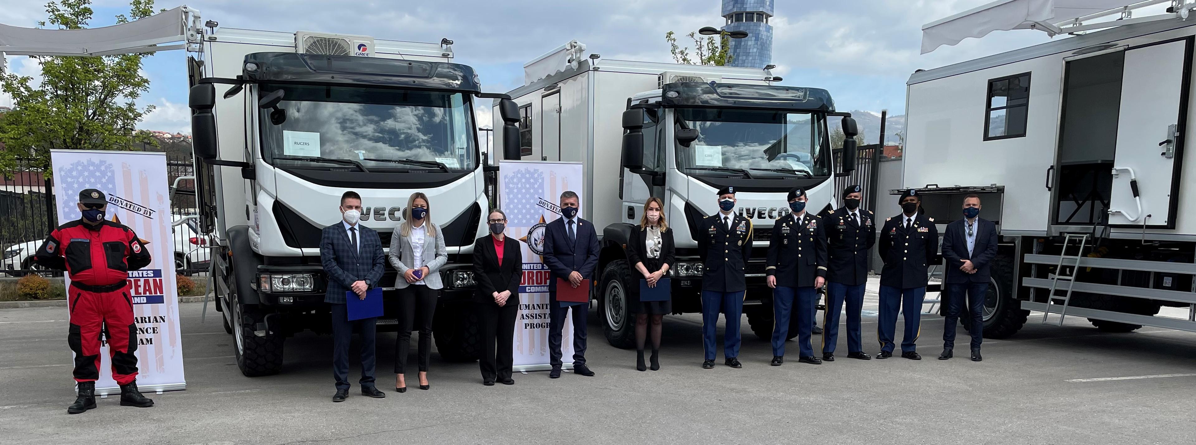 Današnja ceremonija na kojoj su uručena vozila - Avaz