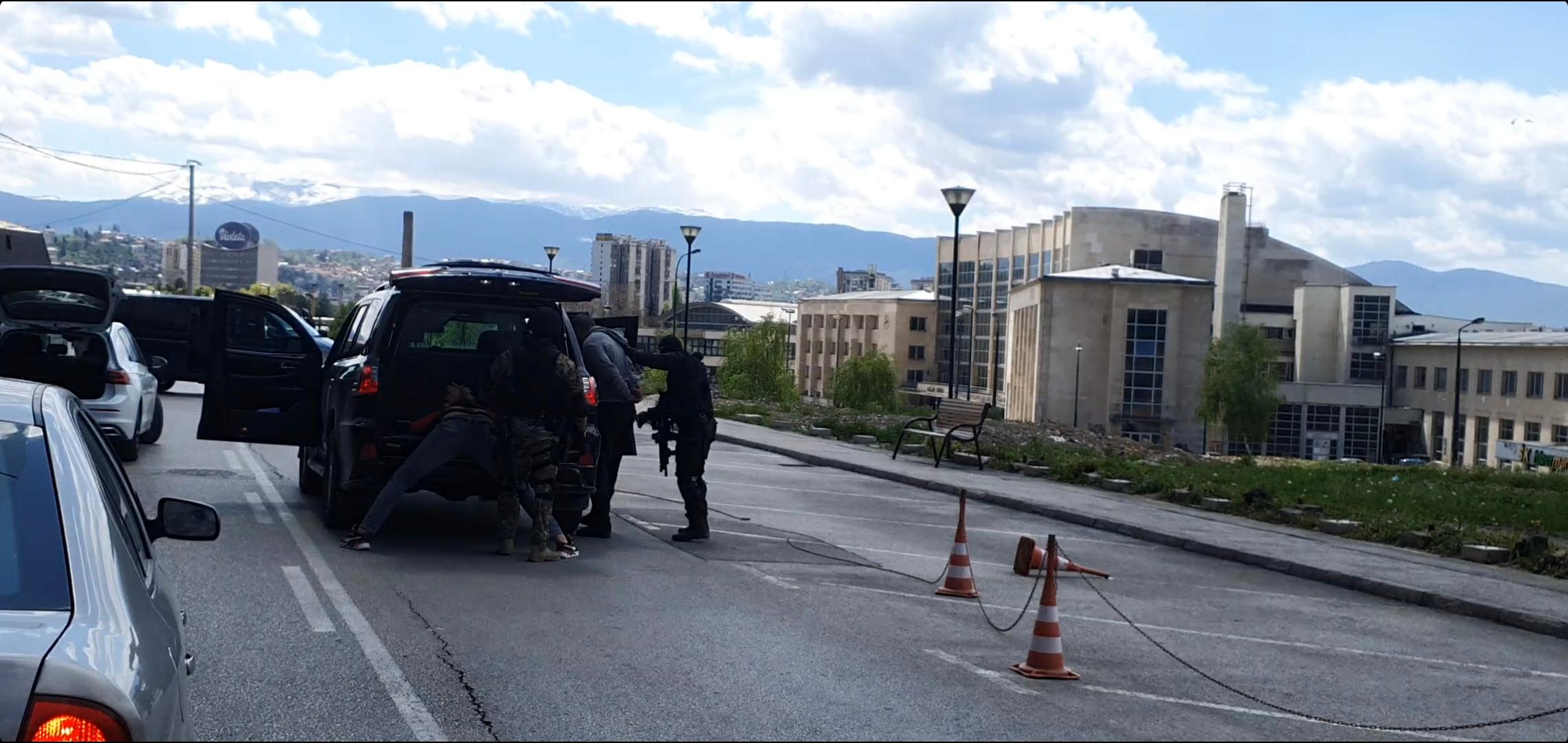 Arrest in front of "Avaz Twist Tower" - Avaz