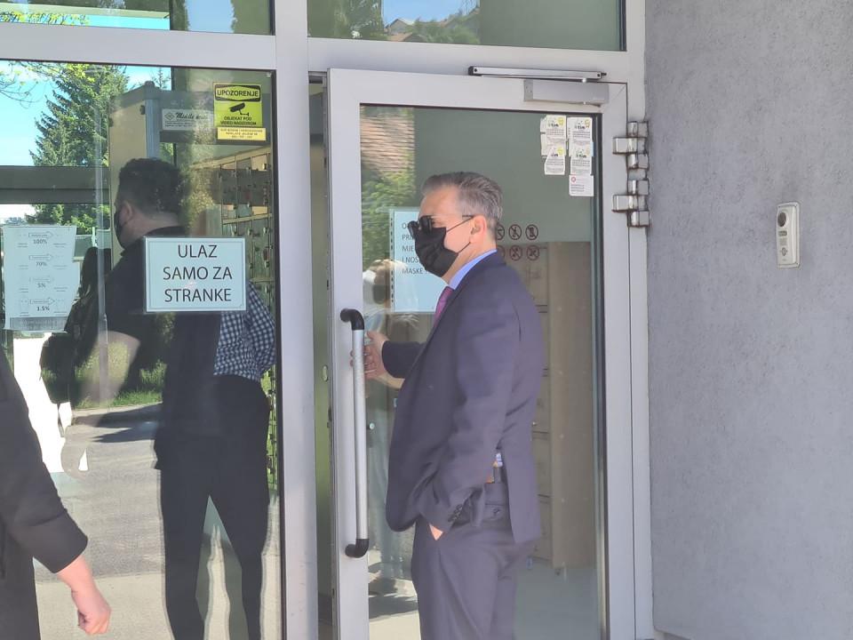 Osman Mehmedagić today in front of the Court of B&H - Avaz