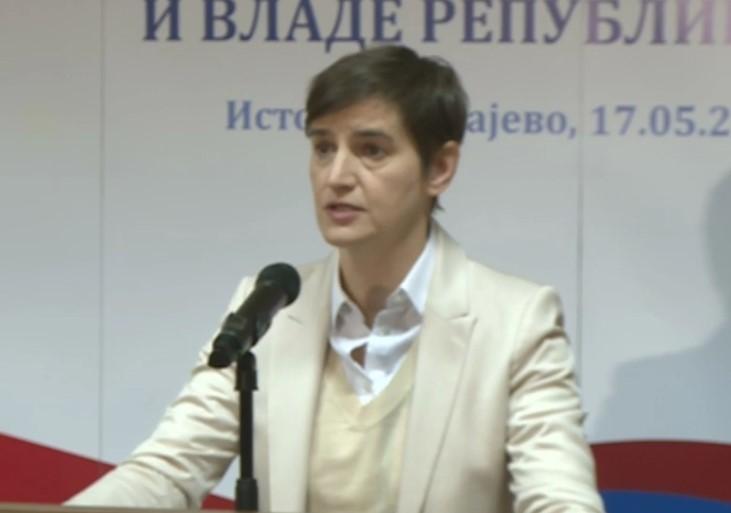 Brnabić: Kroz tri projekta Srbija u RS ulaže 500 miliona KM, stiglo još 10.000 doza vakcina za FBiH