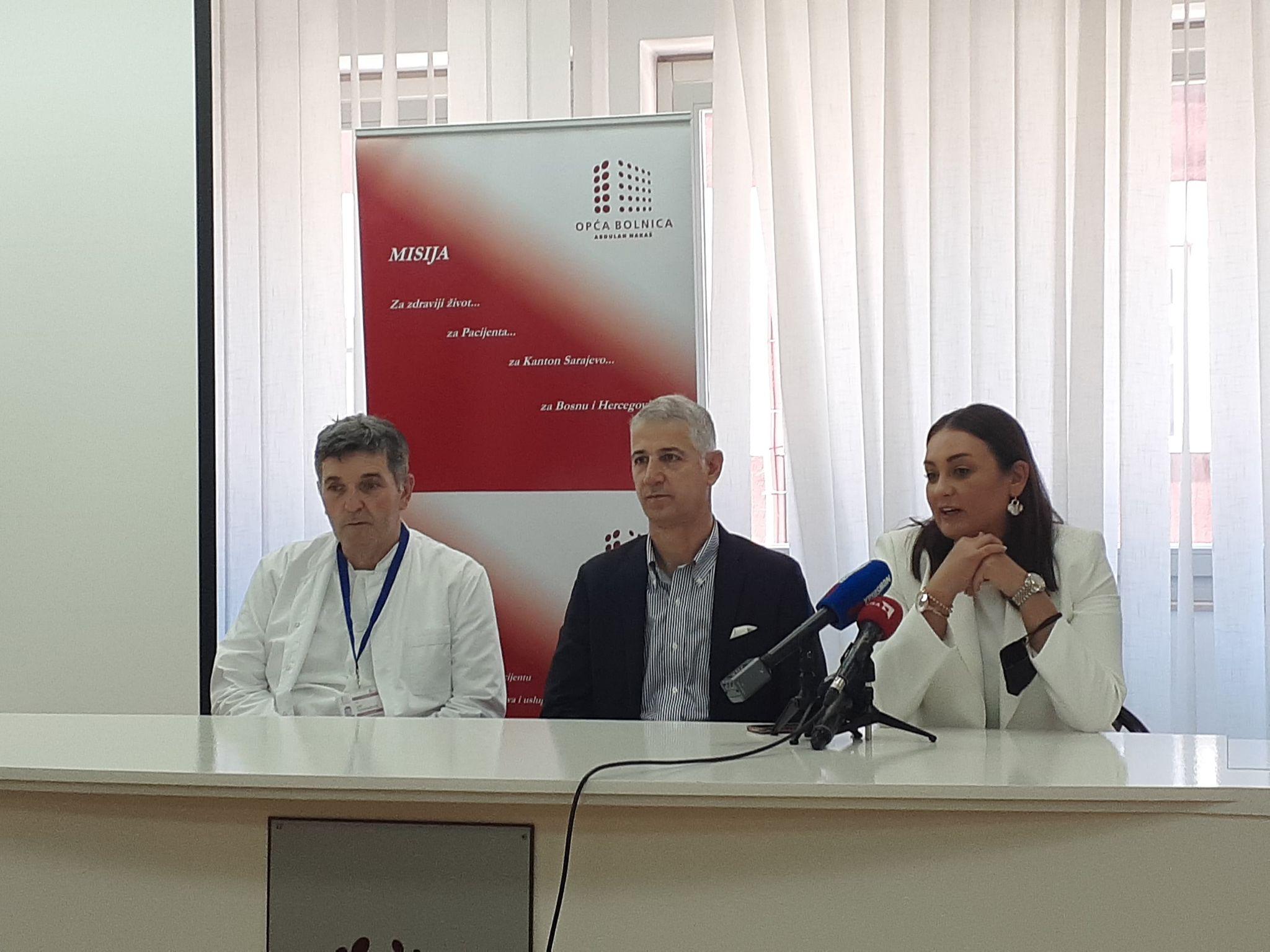 Press konferencija u Općoj bolnici ,,Abdulah Nakaš'' - Avaz