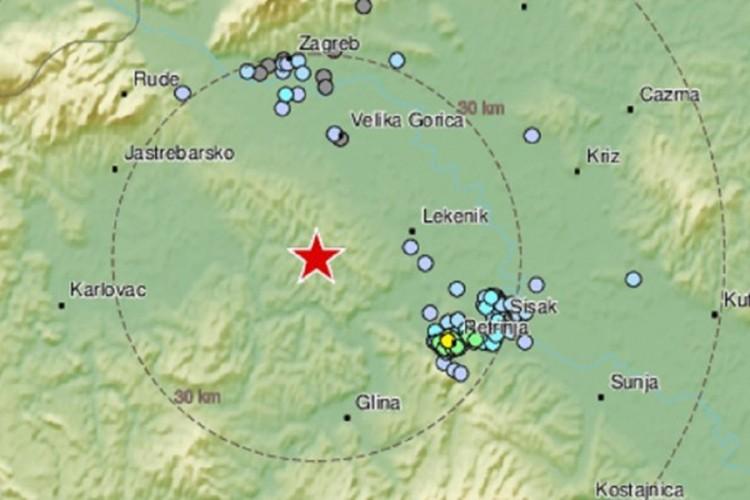 Zemljotres između Zagreba i Siska: Glasan, kratak i jak udar