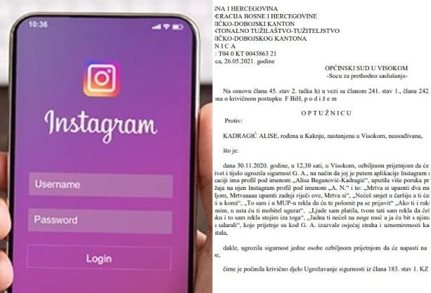 U Visokom šokantne prijetnje preko Instagrama: Mrtva si, platila sam ljude da ti polome ruke i noge