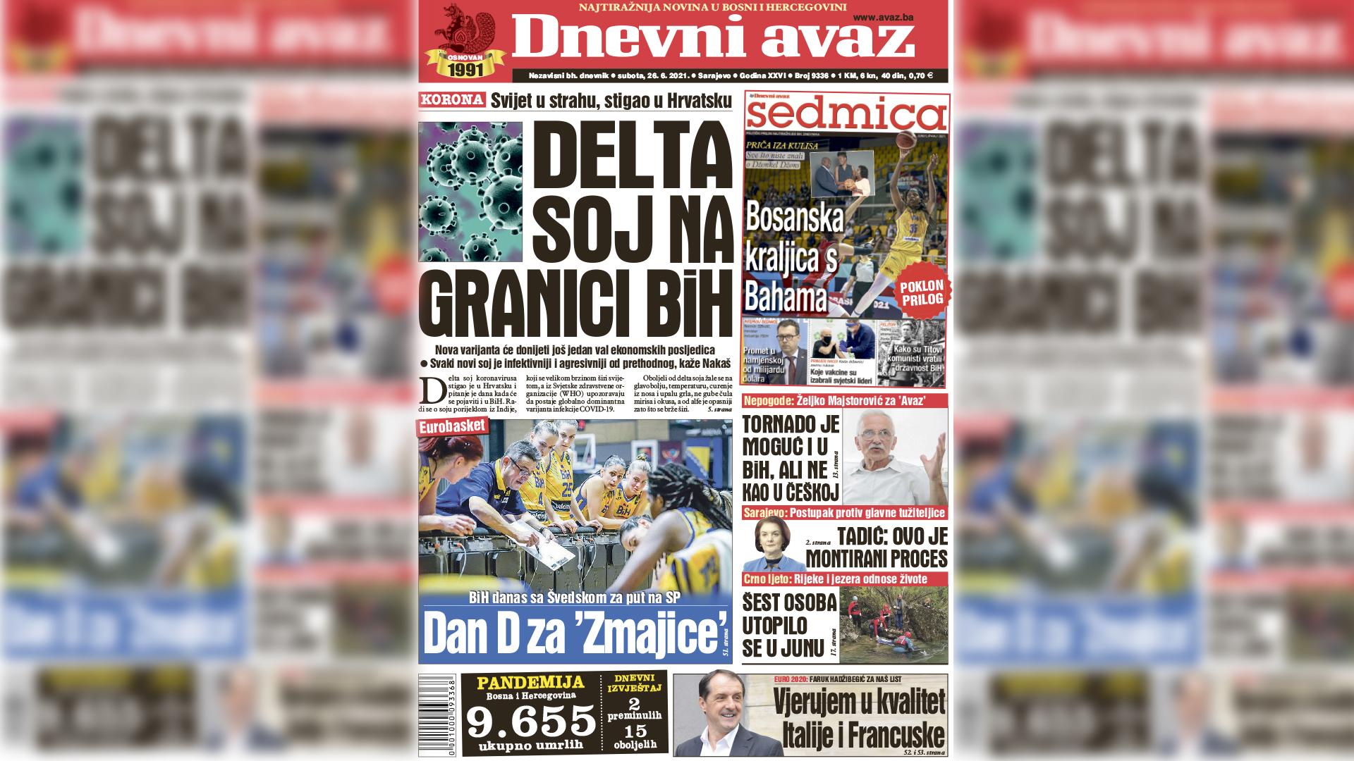 Delta soj na granici BiH