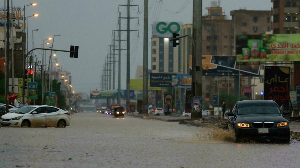 Torrential rains caused flooding in Sudan, including here in the capital Khartoum - Avaz