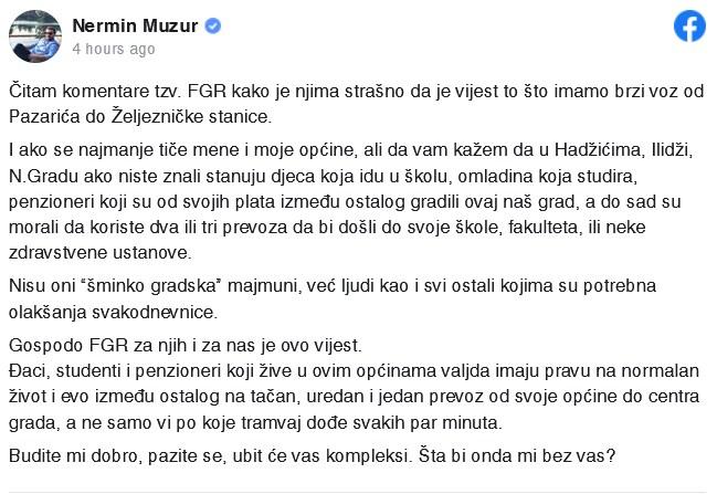 Status Nermina Muzura - Avaz