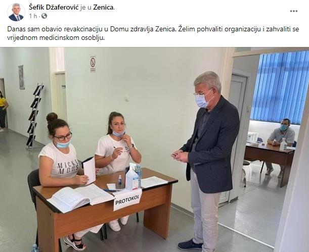 Facebook status Šefika Džaferovića - Avaz