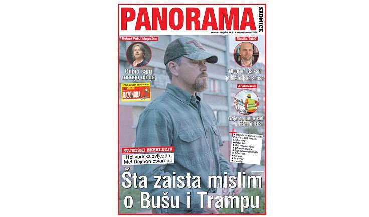 U revijalnom prilogu „Panorama sedmice“ donosimo ekskluzivni intervju s Metom Dejmonom: Šta zaista mislim o Bušu i Trampu