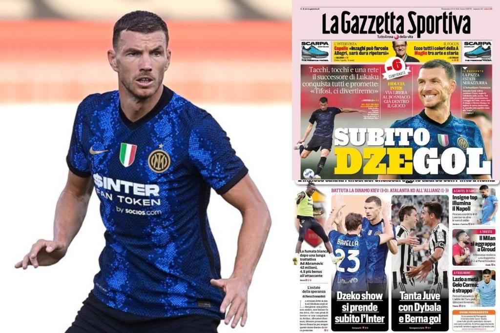 Džeko glavna tema italijanskih medija nakon odličnog debija za Inter