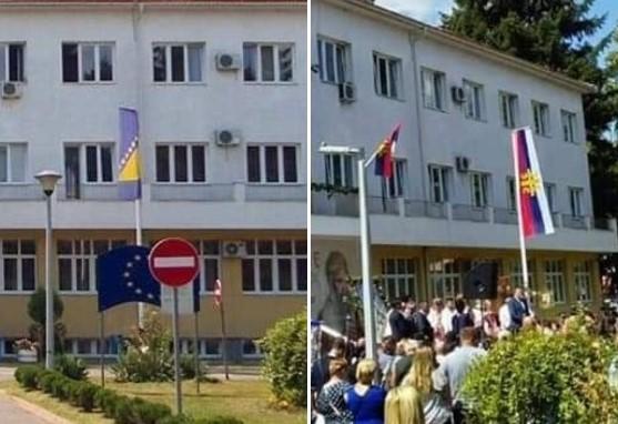 Uoči posjete patrijarha Porfirija: Uklonili zastavu BiH ispred zgrade Gradske uprave Doboj, gradonačelnik se ne javlja