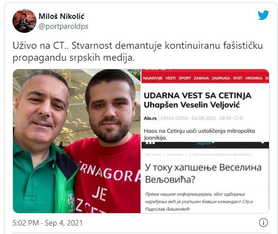 Objava na Twitteru - Avaz