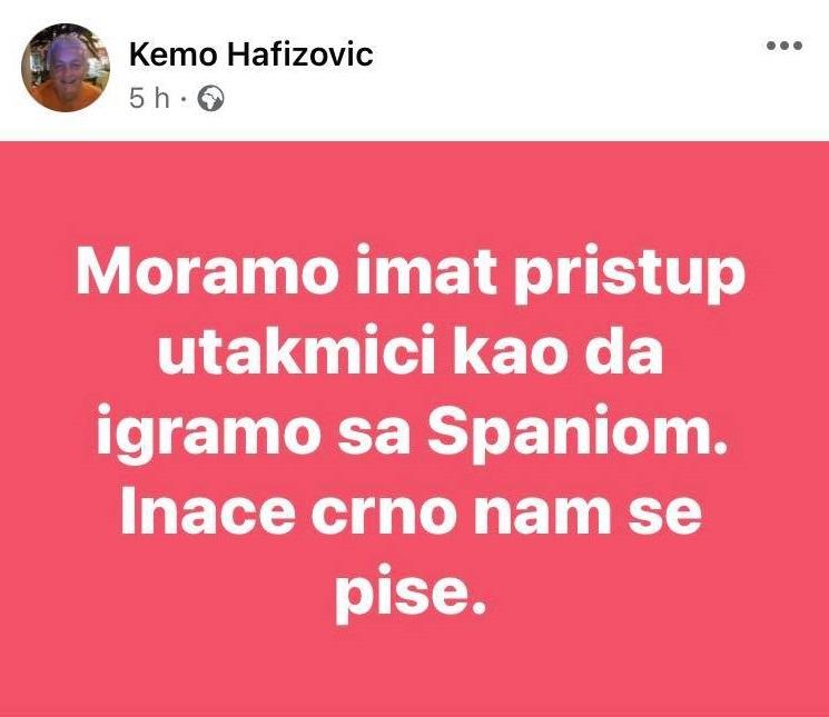 Status Hafizovića - Avaz