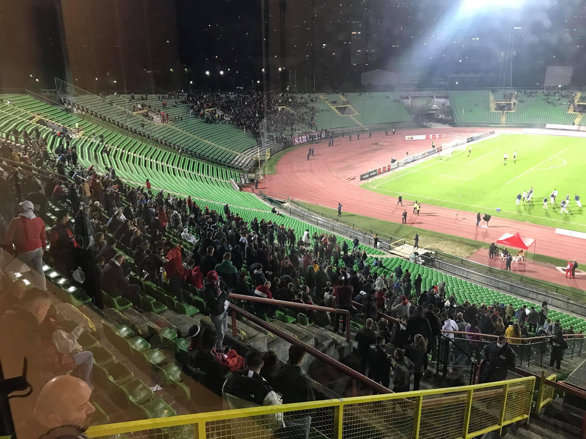 Pogled na tribine stadiona Koševo - Avaz