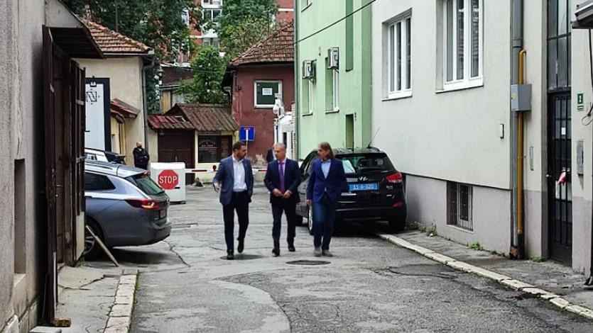 Magazinović, Radončić and Kojović after the meeting with Palmer - Avaz