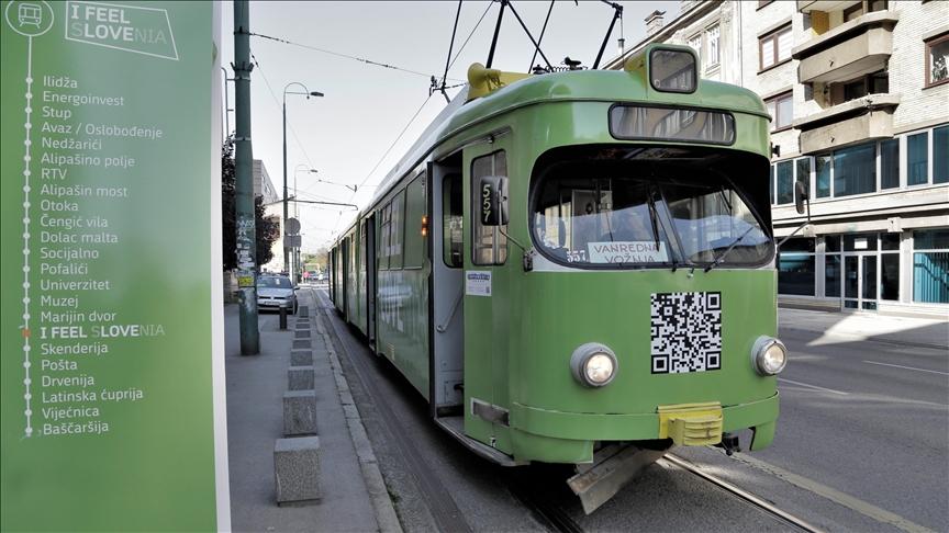 U Sarajevu je danas upriličena promotivna vožnja tramvajem "I feel Slovenia" - Avaz