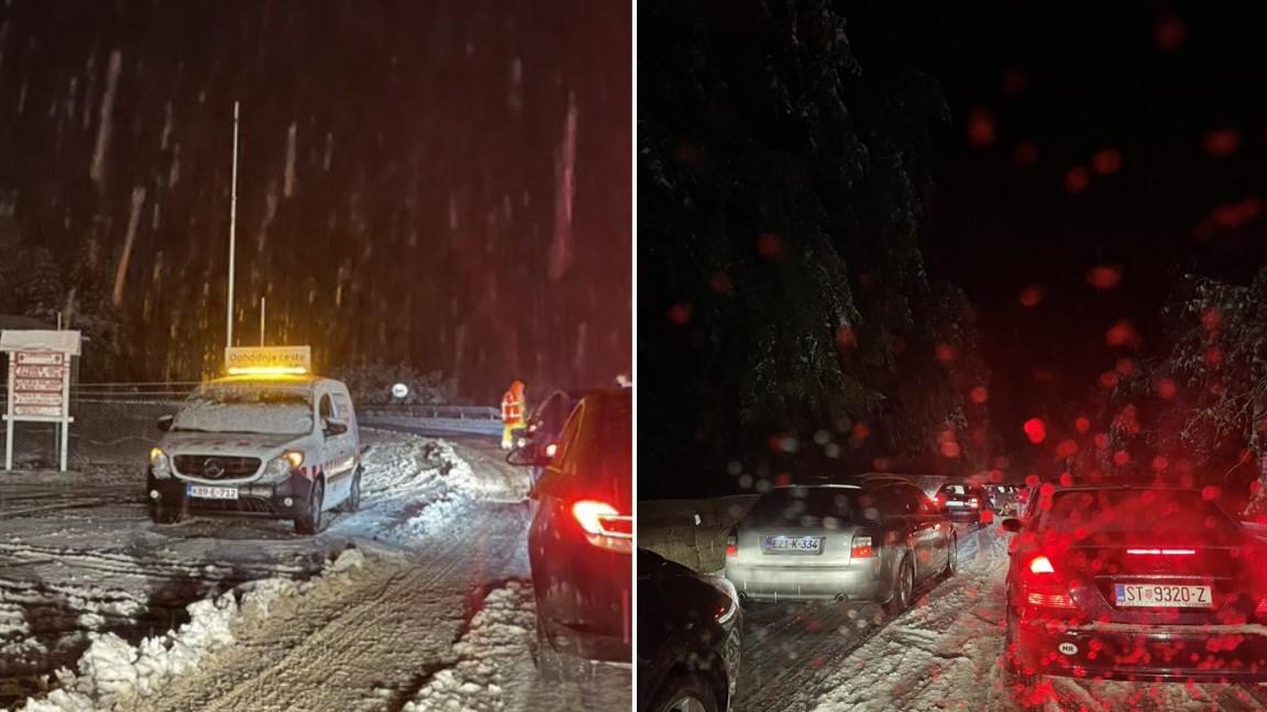 Prvi snijeg donio je probleme u saobraćaju - Avaz