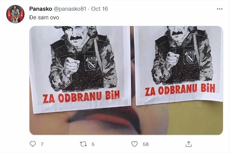 Objava na društvenoj mreži Twitter - Avaz