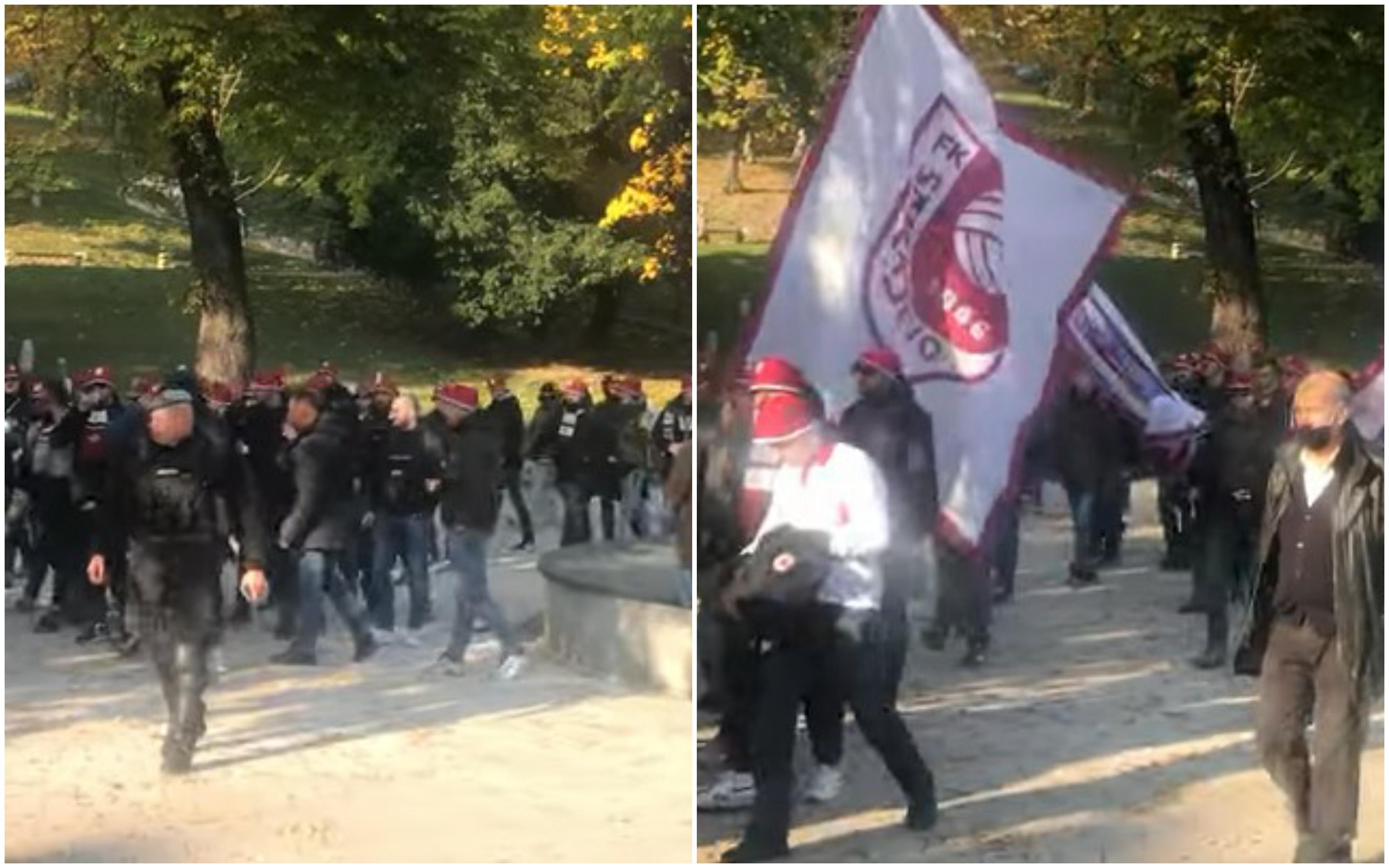 Navijači Sarajeva u korteu krenuli na stadion Koševo: Budite dio historije bordo diva