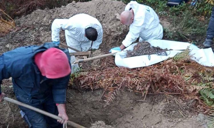 The remains of at least one victim were exhumed in Bratunac area