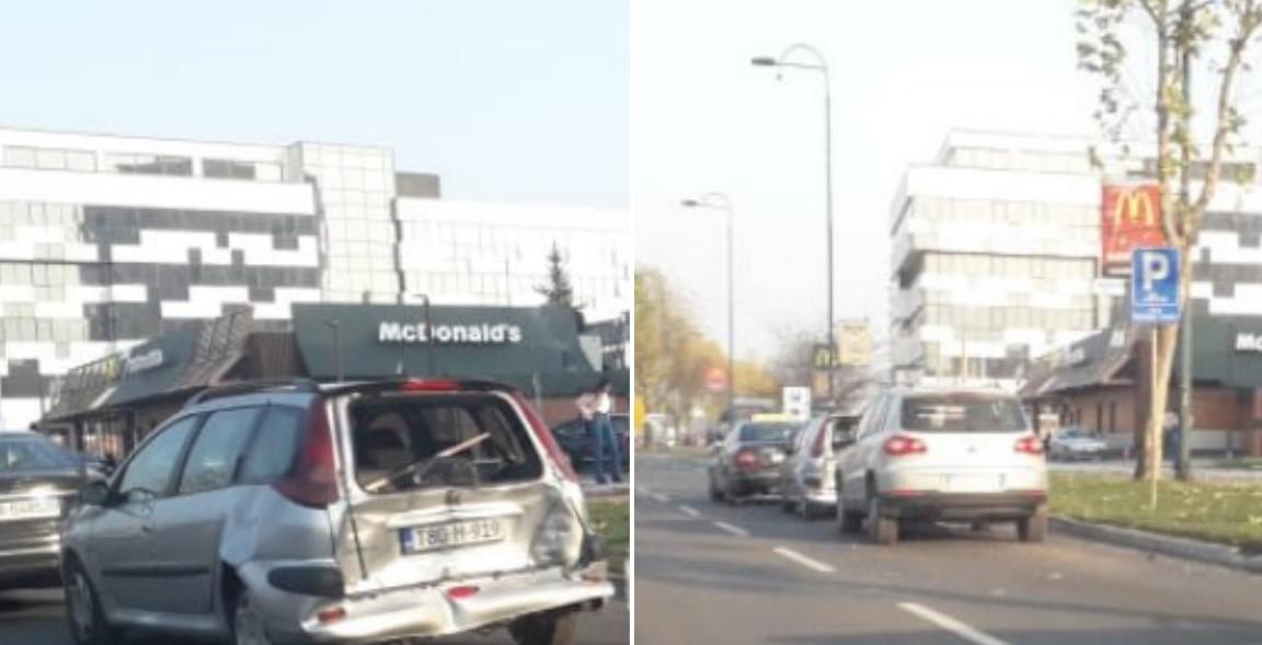 Trostruki sudar na Stupu: Povrijeđena jedna osoba