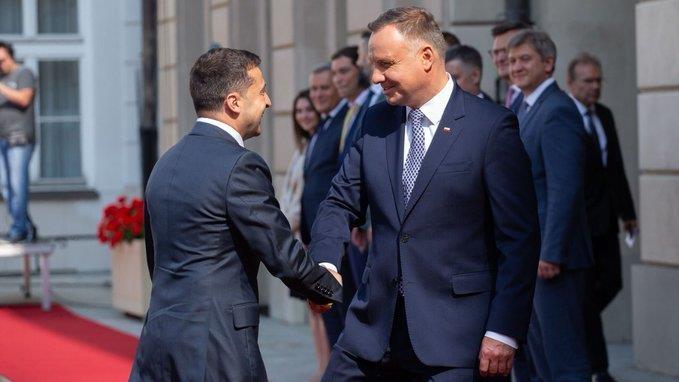 Volodymyr Zelensky and Andrzej Duda - Avaz