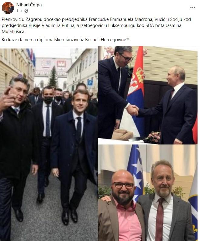 Čolpa na Facebooku - Avaz