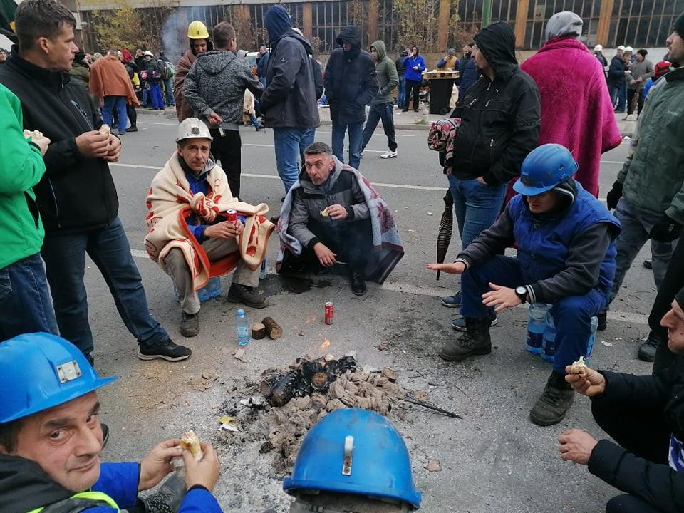 Fotografija sa protesta rudara u Sarajevu - Avaz