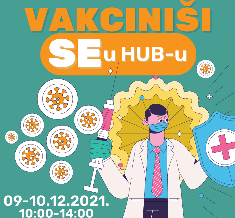 U četvrtak i petak vakcinacija studenata u prostorijama Homework HUB-a