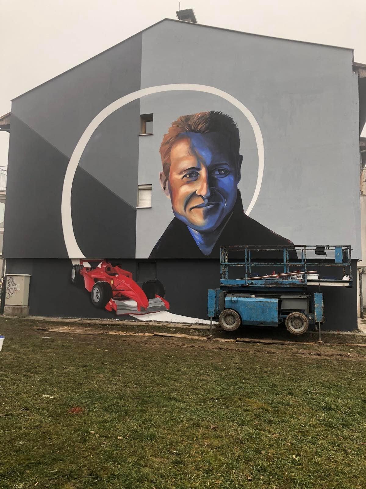 Mural posvećen Mihaelu Šumaheru - Avaz