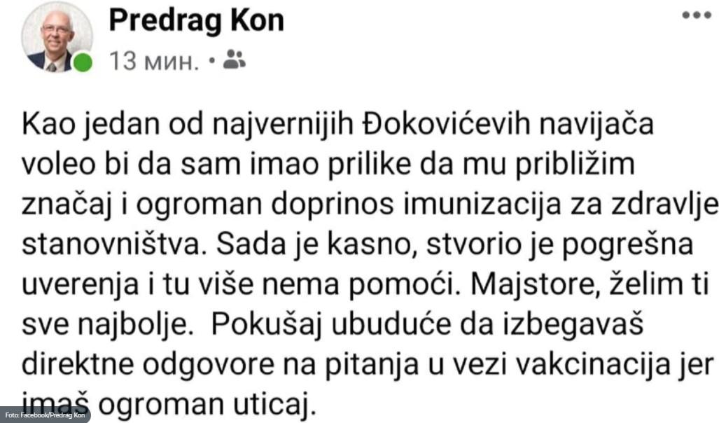 Status doktora Predraga Kona - Avaz