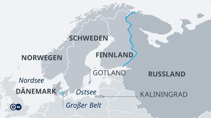 Mapa Skandinavije - Avaz