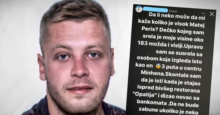 Policija provjerava je li manekenka u Minhenu stvarno vidjela Mateja Periša