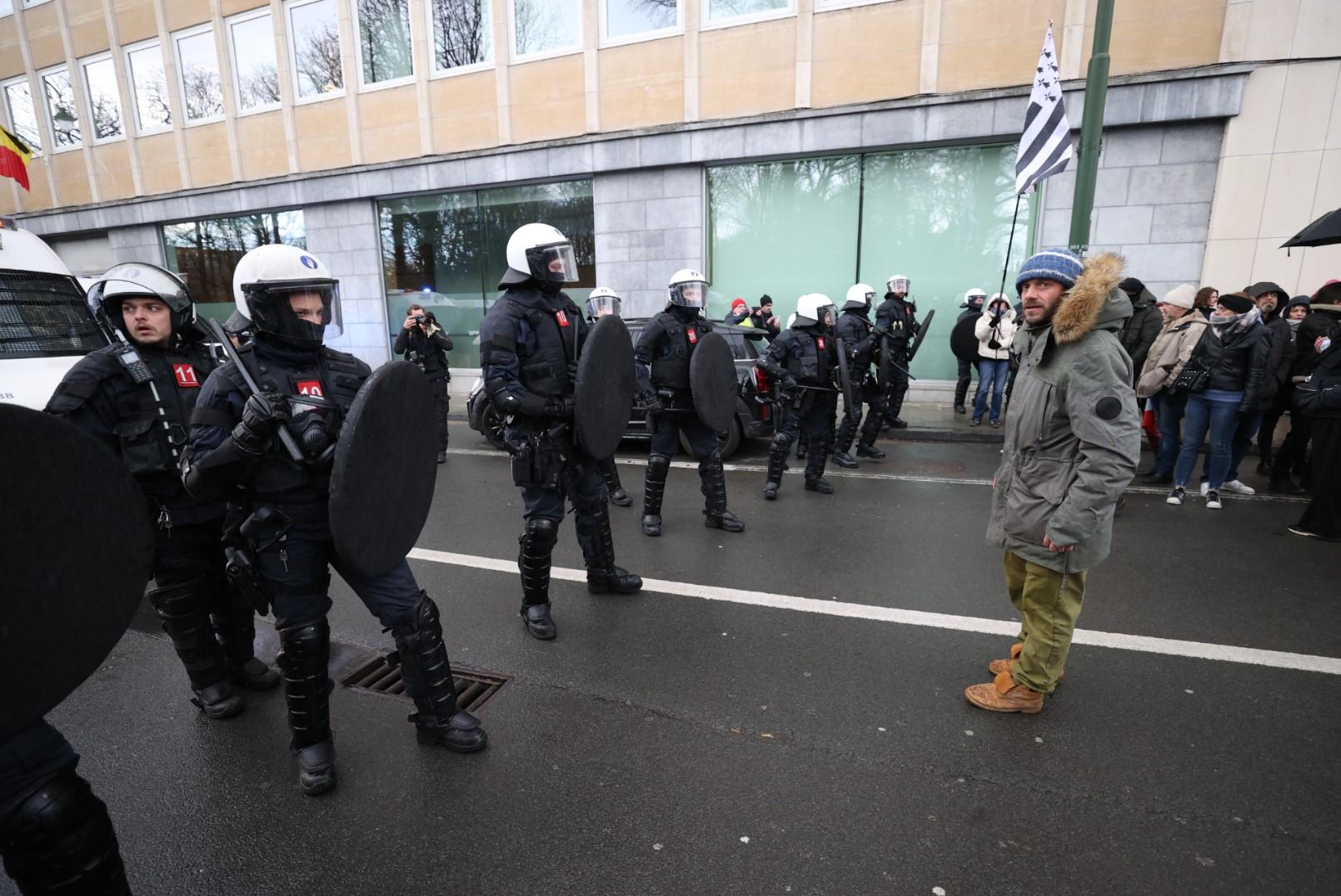 Sa današnjih protesta u Belgiji - Avaz