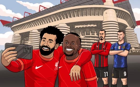 Karikatura: Džeko i Ibrahimović tuguju dok zvijezde Liverpula prave selfije po Milanu i slave pobjedu