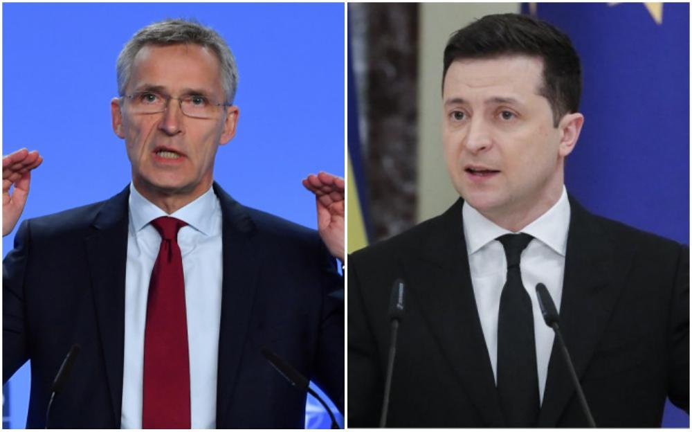 Jens Stoltenberg i Volodimir Zelenski - Avaz