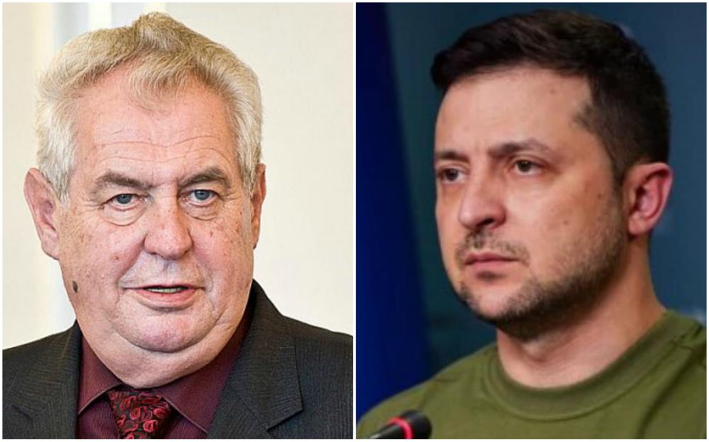 Miloš Zeman i Volodimir Zelensky - Avaz