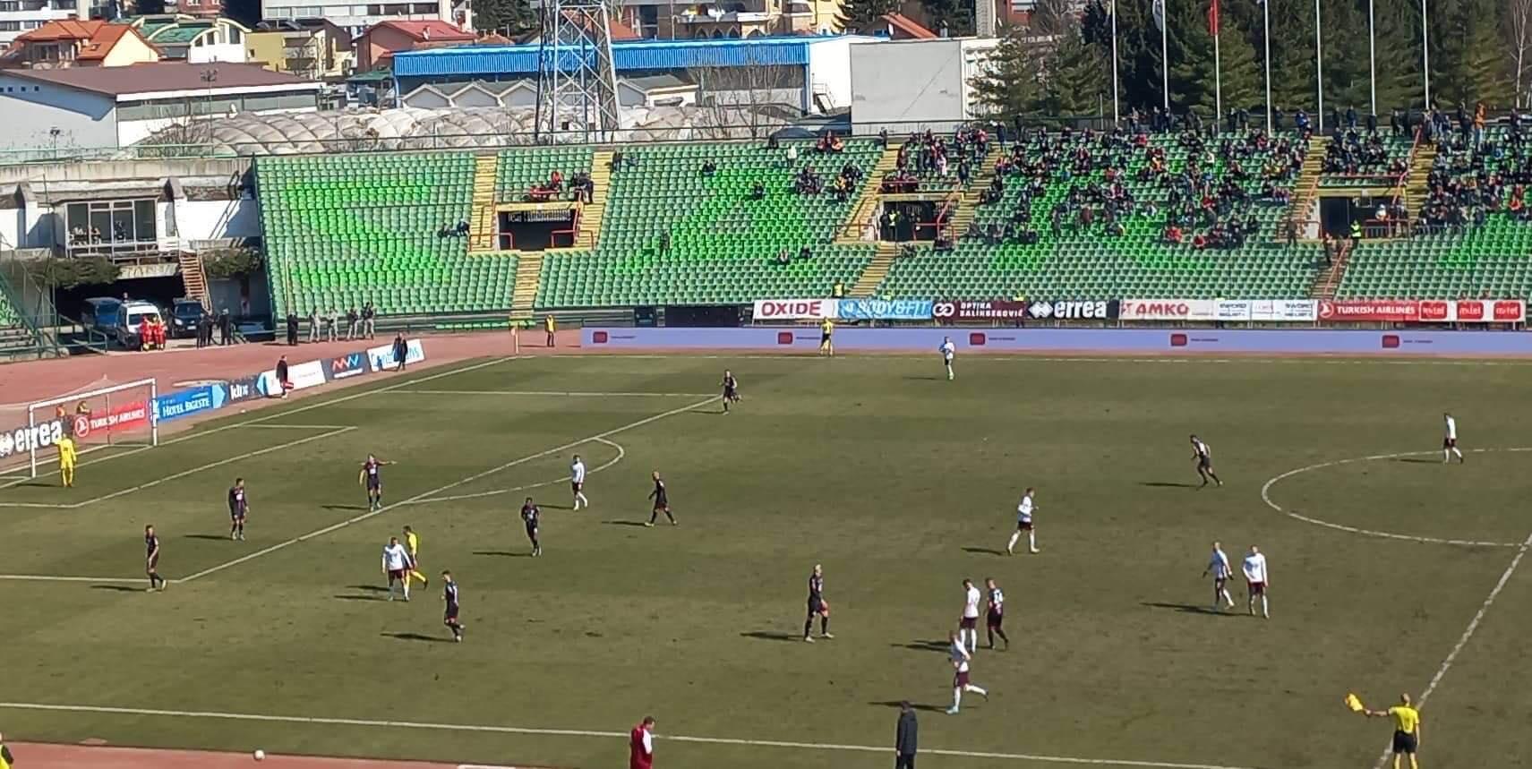 Derbi na Koševu: Sarajevo vodi protiv banjalučkog Borca na poluvremenu