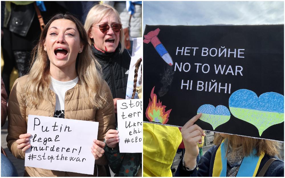 Stotine ljudi u Briselu protestovalo protiv ruskog napada na Ukrajinu