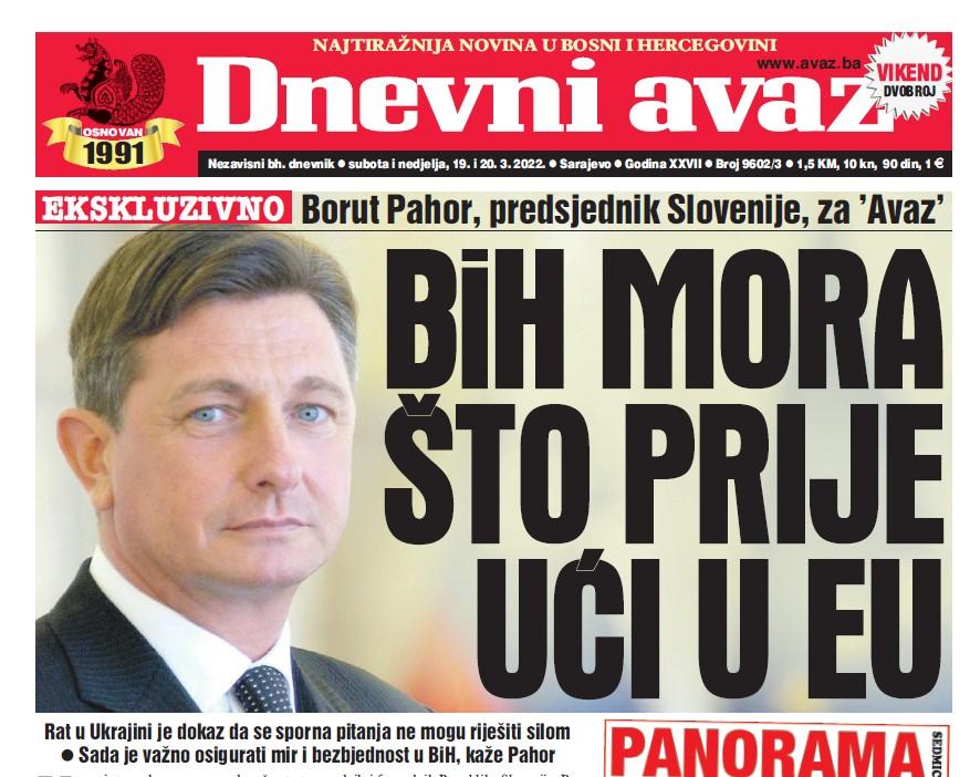 U dvobroju “Dnevnog avaza” čitajte: BiH mora što prije ući u EU